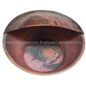 Cuivre Pied Rituel Bain Pédicure Profonde Spa Bol Repose-pieds Cuivre antique martelé Pédicure bol pour massage corporel - Product Image 3