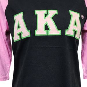 Camiseta de Béisbol Rosa y Negra para Mujer, Manga Raglán, Jersey Deportivo Casual con Botones al Frente, Diseño con Letras Bordadas, Moda - Product Image 6