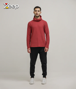 Sudadera con Capucha Personalizada XEEP para Hombre, Diseño Casual con Estampado Frontal, Corte Regular, Transpirable, de Secado Rápido, con Bolsillo, Servicio OEM - Product Image 2
