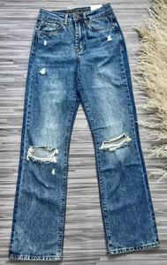 Pantalones Vaqueros Casuales de Moda para Hombre, Estilo Cargo Holgado con Botones, Jeans de Mezclilla para Hombre - Product Image 5