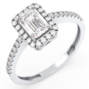 Bagues de fiançailles REYES GRA certifiées en argent sterling 925 avec moissanite pour femmes, bijoux fins en or 14K 18K originaux - Product Image 2