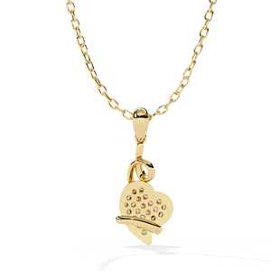 จี้เพชรทรงกลมแบบมินิมอล ทองคำแท้ 14K ประดับเพชรแล็บ สำหรับผู้หญิง ของขวัญสำหรับงานปาร์ตี้ - Product Image 3