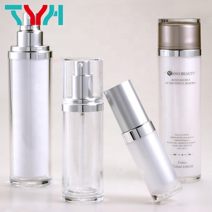 30Ml 50Ml 120Ml 140Ml Nhựa Acrylic Tròn Xi Lanh Đôi Tường Chai W/PP Bơm Nóng Lạnh PMMA ABS Cap PE Cắm (JN Series) - Product Image 2