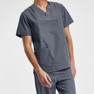 Straight Leg Stretchable Waist Scrub Suits For <b>Doctors</b> And Nurses Unisex Scrub <b>Set</b> Medical Scrubs Uniforms - Product Image 3