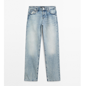 Pantalones Vaqueros Acampanados de Cintura Alta con Dobladillo sin Rematar para Mujer, Estilo Western Personalizado, de Alta Calidad, ¡Gran Venta! - Product Image 4