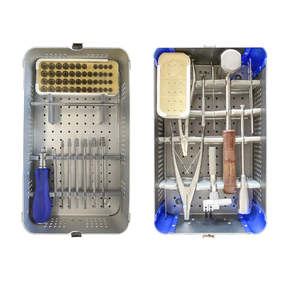 Kit d'instruments de chirurgie orthopédique personnalisé, ensemble d'implants orthopédiques traumatiques en titane verrouillables et non verrouillables, set orthopédique Pentax - Product Image 1