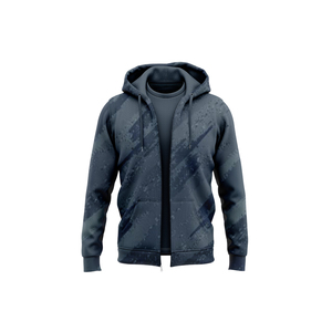 Sudadera con capucha y cremallera para hombre, de otoño, 100% poliéster, con estampado por sublimación. - Product Image 5