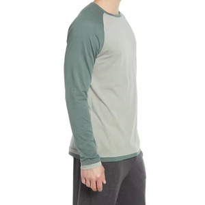 T-shirt homme coupe décontractée en coton bicolore avec couleur personnalisée, idéal pour un usage quotidien, texture douce, garde vous au frais et confortable. - Product Image 6
