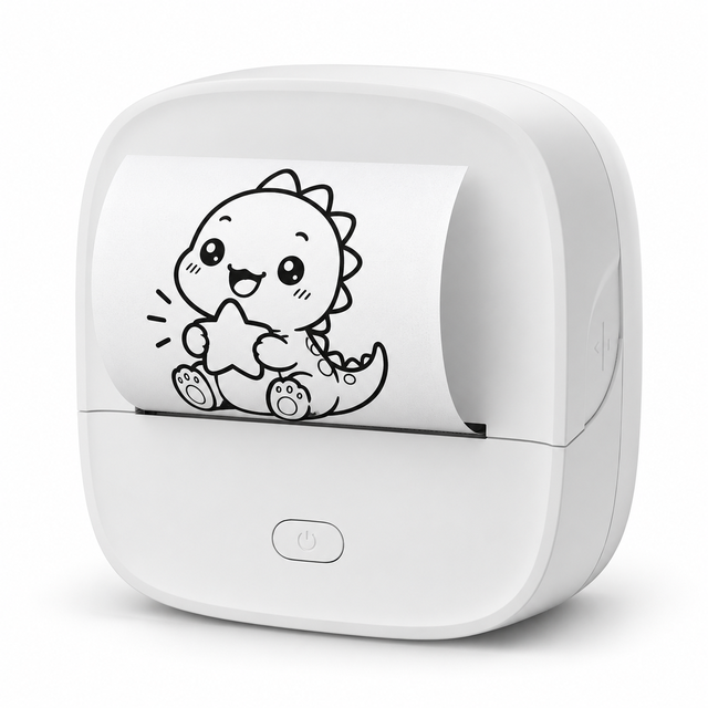B23 Portable Bluetooth Mini Sticker Printer 203DPI Inkless Thermal Pocket Printer for DIY Crafts Study Notes and Journals