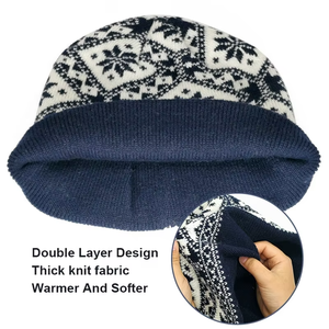 Nuevo Gorro de Lana Australiana para Hombre, Tejido Grueso y Holgado, Inspirado en Diseñadores, con Jacquard Elástico Hecho a Medida para Adultos, Ideal para la Playa - Product Image 5