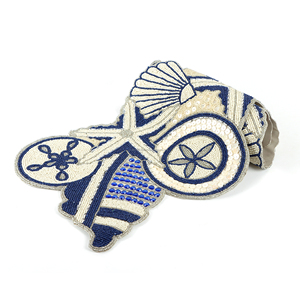 ผ้าปูโต๊ะลูกปัดแก้วลายดอกไม้ออกแบบได้ตามต้องการขนาด36 "ทำจากผ้าฝ้ายคุณภาพสูงงานแต่งงานในบ้านสำหรับเทศกาลคริสต์มาส - Product Image 5