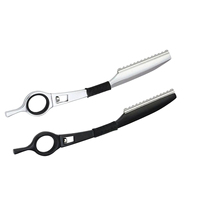 Ensemble de rasoirs professionnels en acier inoxydable pour coiffure, rasoirs de barbier pour effiler les cheveux, rasoirs à bord fin pour la coupe et la texturisation des cheveux