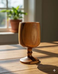Mug en bois massif fait main, tasse à café en bois naturel, finition rustique, vaisselle écologique pour la maison, la cuisine et la salle à manger - Product Image 4