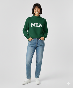 Winter Casual <b>Dropped</b> Shoulder Breathable Pullover Mock Neck Long Sleeve Eco-Friendly Sweatshirt Customizable Front - Product Image 3