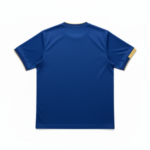 Maillot de football unisexe à manches courtes, col rond, en polyester anti-humidité, coupe régulière pour adulte, couleur unie, été, avec nom d'équipe et motif à carreaux - Product Image 2