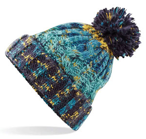 Bonnet rayé personnalisé en tricot côtelé, casquette d'hiver bicolore unisexe, couvre-chef pour équipe sportive, streetwear, vente en gros, OEM, marque privée - Product Image 4