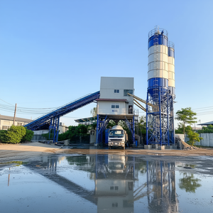Hamac PLC-<b>controlled</b> Diesel-powered Concrete Batching Production Line 25m3/h to 240m3/h Automatic Mobile Mixing Plant - Product Image 3