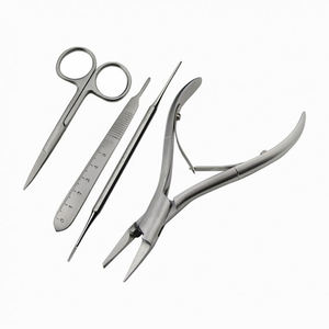 Stainless Steel Chiropody Podiatry Instrument <b>Kit</b> 5 Pieces Ingrown Toenail Clipper Tools Set - Product Image 4