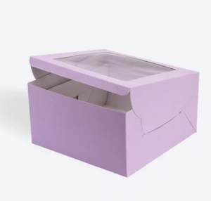 Caja para pasteles de alta resistencia con ventana transparente de plástico, caja de embalaje para pasteles con ventana impresa personalizada al mejor precio por exportador - Product Image 4
