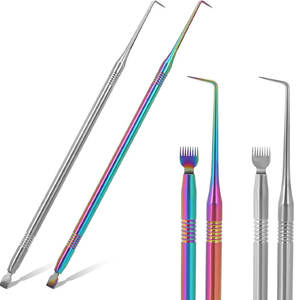 Pince à épiler carrée professionnelle en acier inoxydable pour rehaussement de cils, nettoyage, usage en salon et à domicile, prise en main facile, étanche et durable - Product Image 5