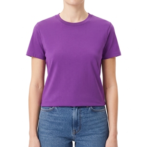 Camiseta Básica Ecológica de Algodón Cepillado Ultrasuave para Mujer, Corte Holgado |   Industria Bolster - Product Image 3