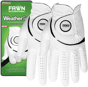Guantes de Golf Unisex Transpirables Personalizados de Venta Caliente, Antideslizantes, de Cuero Cabretta, con Cierre de Gancho y Bucle, Color Fawn Internacional, Diferentes Colores - Product Image 2