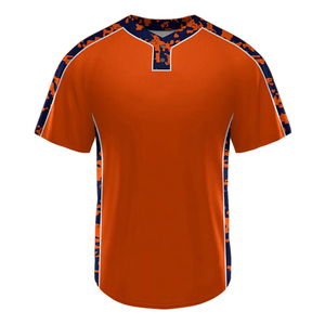Maillot de baseball unisexe de haute qualité, prix de gros, personnalisable, 100% polyester, antibactérien, col en V, poches courtes - Product Image 1