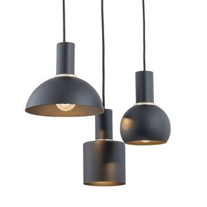 Lámparas Colgantes Modernas Minimalistas de Metal Negro con Diseño Geométrico para Decoración de Interiores de Sala de Estar - Product Image 1