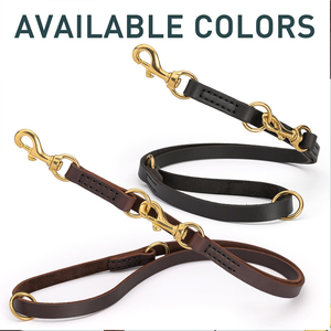 Latest Design Dog Leash Genuine Leather Made Leash For Sale Custom Packing Medium & Large Dogs Leash - Product Image 3