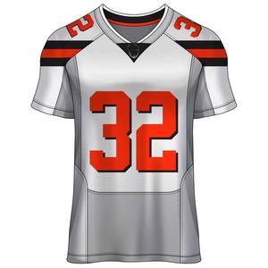 American Football Uniform Deal Package Adults Plus Size Sublimated <b>Jersey</b> <b>Short</b> V Neck Adjustable Strap Back Logo Custom - Product Image 1