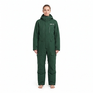 Mono de esquí de una pieza para mujer, impermeable, a prueba de viento, con capucha desmontable, ropa deportiva para exteriores - Product Image 4