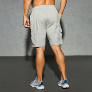 Pantalones cortos cargo de playa para hombre, informales, de corte regular, con múltiples bolsillos, pantalones cortos cargo de moda para hombre - Product Image 4