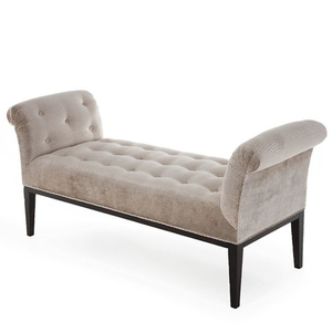 Canapé ottoman américain, style moderne rétro, tissu en velours, petit canapé pour salon, chambre à coucher, canapé inclinable - Product Image 6
