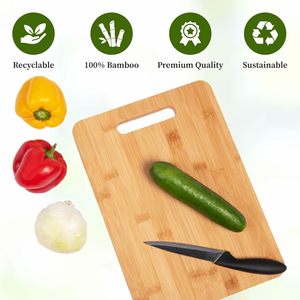 Planche à découper en bois artisanale avec poignée |   Planche à découper multifonctionnelle pour légumes, fruits, fromage, pain, viande | - Product Image 2