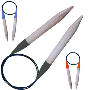 Aguja de tejer circular de 29 pulgadas para hilo voluminoso logotipo personalizado juego de regalo con cable de nailon strikkepinde - Product Image 5