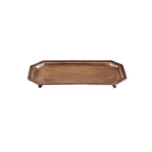 Hot Selling Metal Leaf <b>Serving</b> <b>Tray</b> With Strong Base <b>Tray</b> <b>Gold</b> Color for Home Hotel <b>Gold</b> Aluminium Leaf Bowl Decorative Metal - Product Image 3