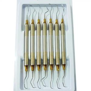 Dental Gracey Curette Set 1/2-13/14 CNC Designed Plasma Coated Periodontal Instruments Gracey Curettes Shuja Surgico - Product Image 1