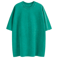 Camiseta Oversize para Mujer con Lavado Ácido, Estampado de Calaveras, Logotipo Personalizado Bordado, 100% Algodón, Secado Rápido, Transpirable, Marca Privada
