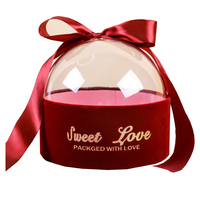 Boîte cadeau moderne en acrylique transparent personnalisée de qualité supérieure pour la publicité, design moderne, présentation de bonbons, couvercle hermétique