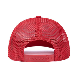Gorra Trucker Roja de 6 Paneles, Unisex, Casual, de Color Sólido, con Malla, Cierre Trasero Ajustable, Gorra de Béisbol - Product Image 2