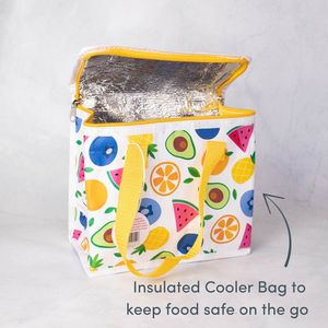 PP Non Woven Fabric Insulated Vietnam Custom Zipper Closure Handle For Picnic Food Storage OEM/ODM Cooler Bag - Product Image 3