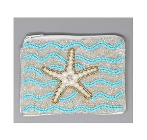 BIRDS For WHO IS HUNKY DORY Porte-monnaie et pochette perlée rose, style Preppy, tendance, cadeaux pour les femmes d'affaires RHOBH, sac perlé - Product Image 2