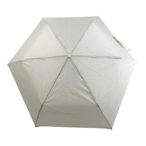 Parapluie de voyage moderne à trois plis en fibre de verre à ouverture manuelle, 6 baleines, pour le soleil et la pluie - Product Image 5