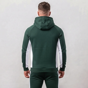 Sweat-shirt à capuche pour homme, couleur unie, décontracté, manches longues, avec poche kangourou - Product Image 2