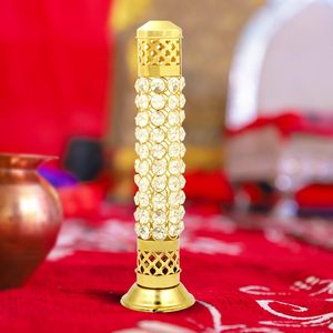 Brass Crystal <b>Incense</b> Holder with Ash Catcher Decorative <b>Incense</b> Stick Burner for Home Meditation Yoga and Spiritual Decor - Product Image 4