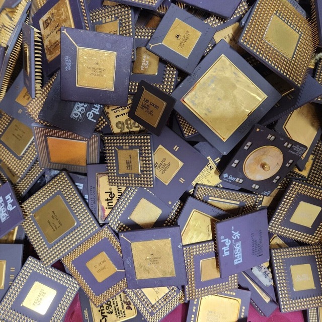 CPU CHIPS, Processor Scraps, Mother Board Scraps / CPU 486 Ceramic/computer Motherboard scrap