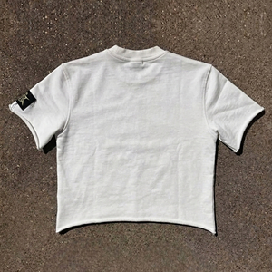 เสื้อยืดโอเวอร์ไซส์พิมพ์ลายตามสั่ง ผ้าฝ้ายออร์แกนิคที่ยั่งยืน แฟชั่นแนวสตรีท สไตล์คนเมือง เสื้อครอป - Product Image 4