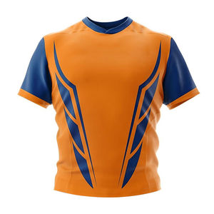 Uniforme de rugby en polyester respirant OEM ODM, vente en gros, couleurs personnalisées pour adultes, unisexe, impression par sublimation intégrale, meilleur design - Product Image 4