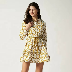 Vestido de diseño de moda 100% algodón con estampado floral, vestidos largos para mujer, fabricante OEM, vestido informal de verano para mujer, precio al por mayor - Product Image 5