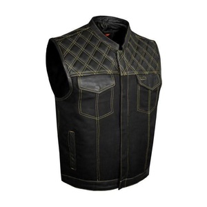 Veste sans manches en cuir de haute qualité, très élégante et stylée - Product Image 5